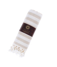 Load image into Gallery viewer, KAFTHAN - 🌿 Gocek Turkish Towels Spring &amp; Summer Bestseller: Black Zebra