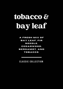 Tobacco & Bay Leaf | 8oz Candle