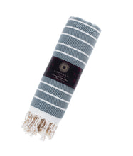 Load image into Gallery viewer, KAFTHAN - 🌿 Carmen Turkish Towels Turkish Cotton Summer Bestseller: Ivory Black