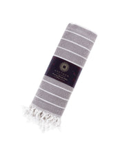 Load image into Gallery viewer, KAFTHAN - 🌿 Gocek Turkish Towels Spring &amp; Summer Bestseller: Black Zebra
