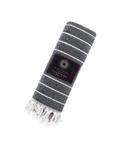 Load image into Gallery viewer, KAFTHAN - 🌿 Gocek Turkish Towels Spring &amp; Summer Bestseller: Black Zebra