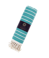Load image into Gallery viewer, KAFTHAN - 🌿 Carmen Turkish Towels Turkish Cotton Summer Bestseller: Ivory Black