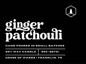Ginger Patchouli | 8oz Candle