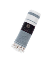 Load image into Gallery viewer, KAFTHAN - 🌿 Bianca 2 Turkish Towels Turkish Cotton Summer Bestseller : Black