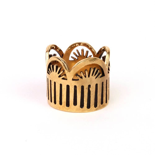 Bandana Slide Ring | Leah Brass